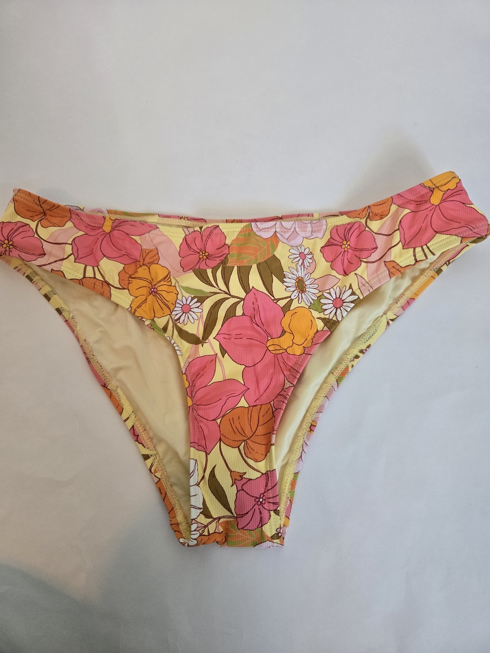 NEW Floral Pink & Orange Bikini Set - Women's Top Size Medium & Bottoms Size S - Picture 10 of 15
